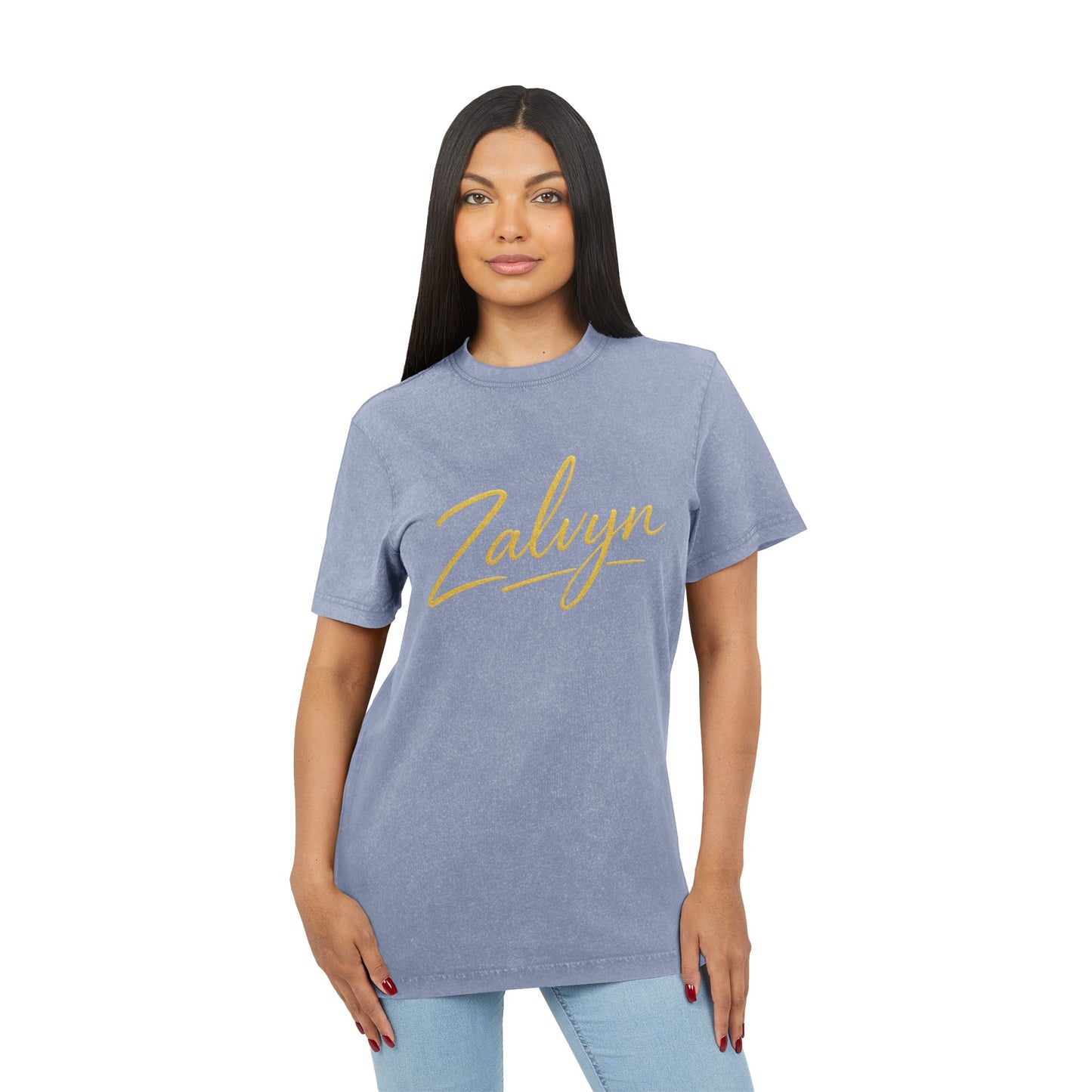 Acid Washed Round Neck Tee - Stylish Casual Wear for Everyday Adventures