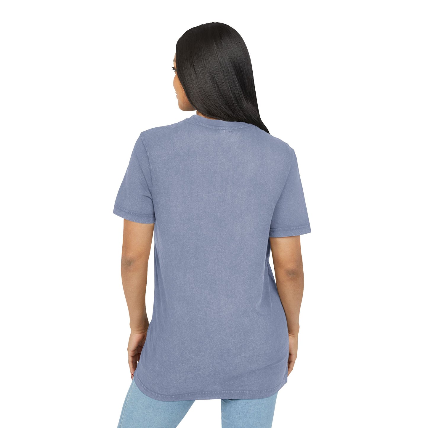 Acid Washed Round Neck Tee - Stylish Casual Wear for Everyday Adventures