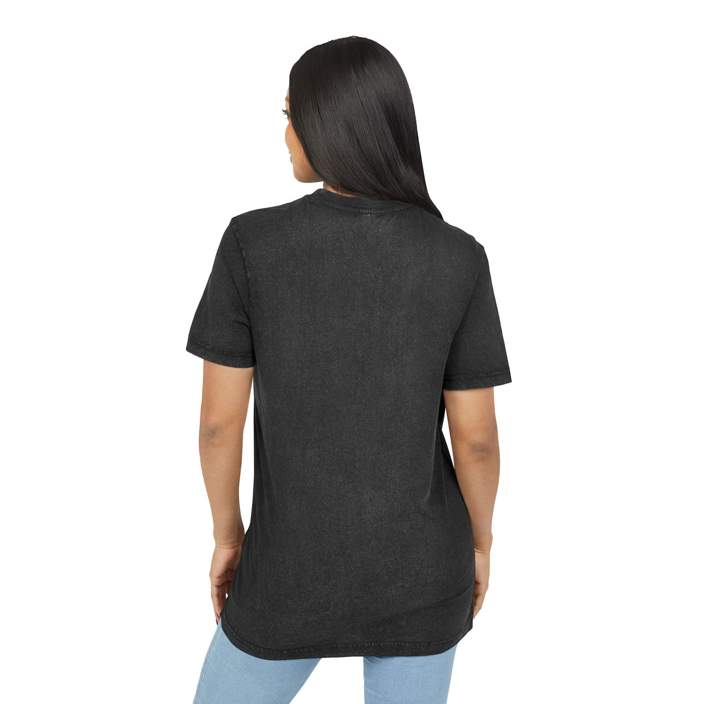 Acid Washed Round Neck Tee - Stylish Casual Wear for Everyday Adventures